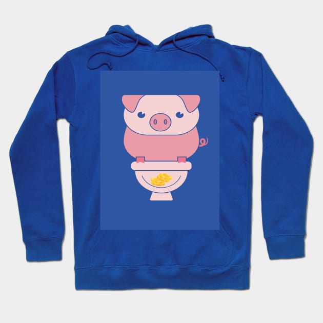 PIGGY BANK T SHIRT Hoodie by BlackSideDesign